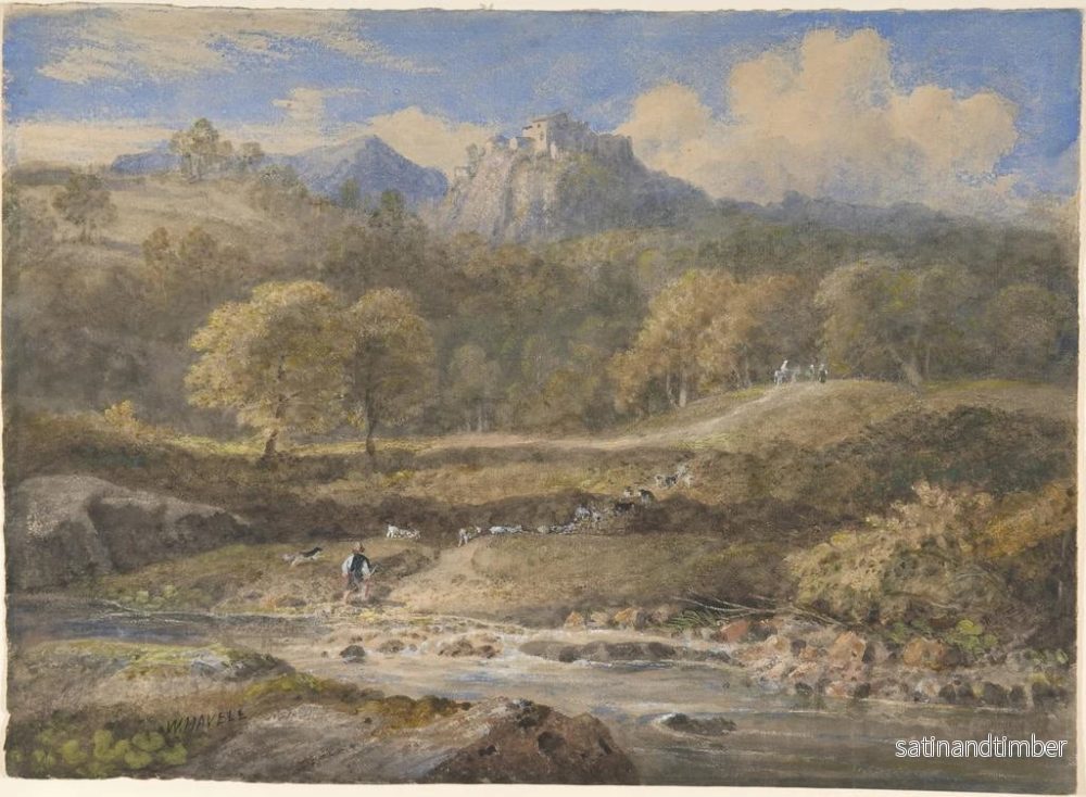 Reproduktion av målningen Licenza nära Rom, Horace-villan - William Havell - Bild 2