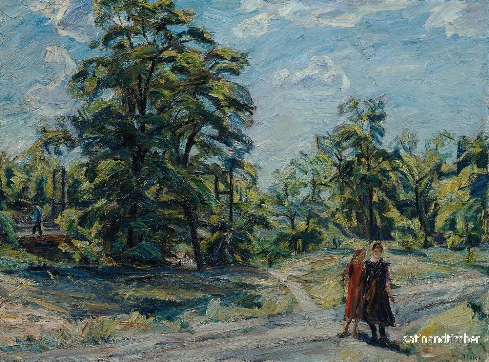 Reproduktion av målningen Landskapsbild med skog - Waldemar Rösler - Bild 2