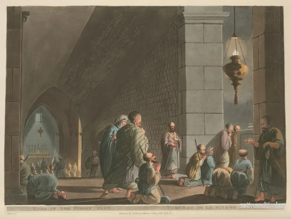 Reproduktion av målningen Tombeau de la Vierge Marie - Luigi Mayer - Bild 2