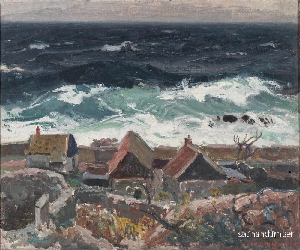 Reproduktion av målningen La mer près de Christians - Oscar Hullgren - Bild 2