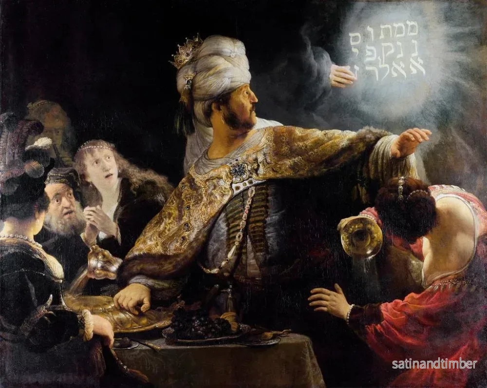 Reproduktion av målningen Le festin de Balthazar - Rembrandt van Rijn - Bild 2