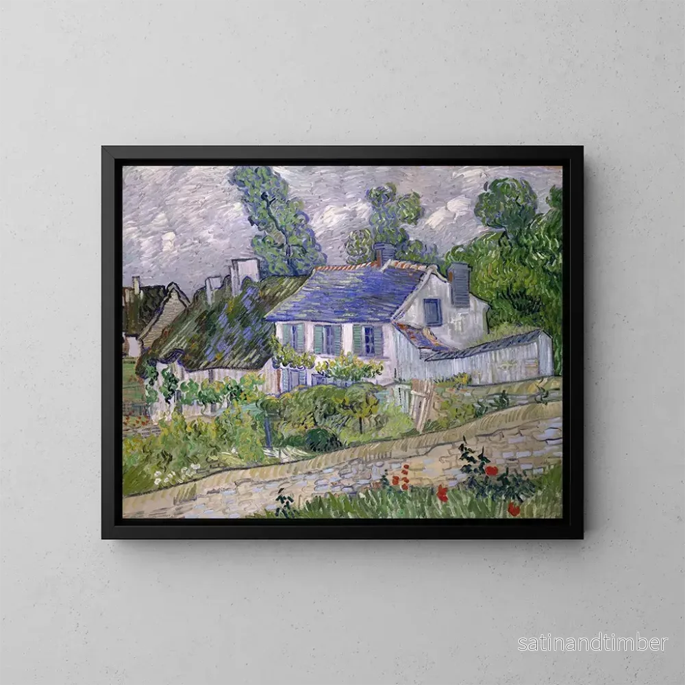 Reproduktion av målningen Hus i Auvers - Vincent van Gogh