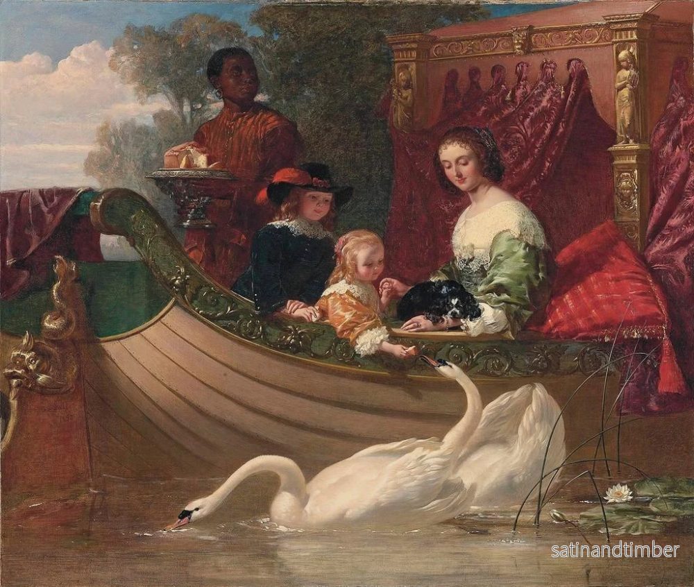 Reproduktion av målningen av drottning Henriette Marie och hennes barn - Frederick Goodall - Bild 2