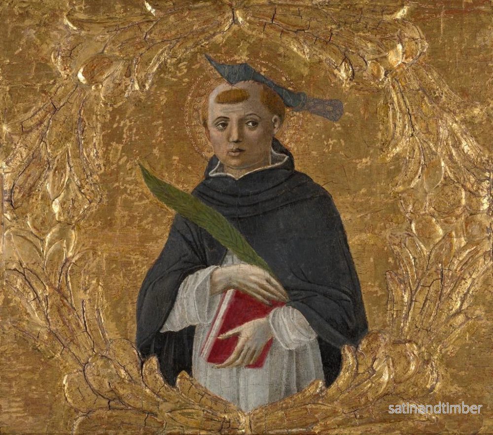Reproduktion av målningen av Saint Pierre Martyr - Benvenuto di Giovanni - Bild 2