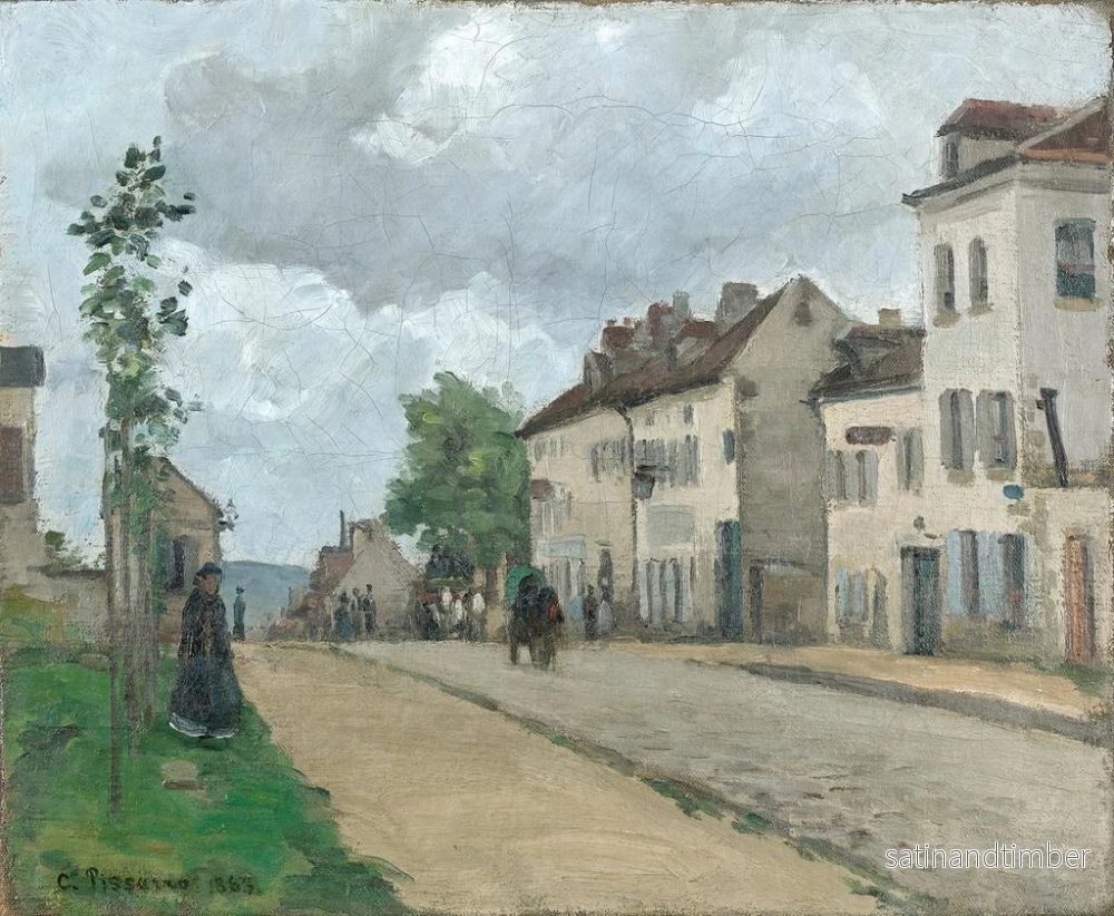 Reproduktion av målningen Rue de Gisors à Pontoise - Camille Pissarro - Bild 2