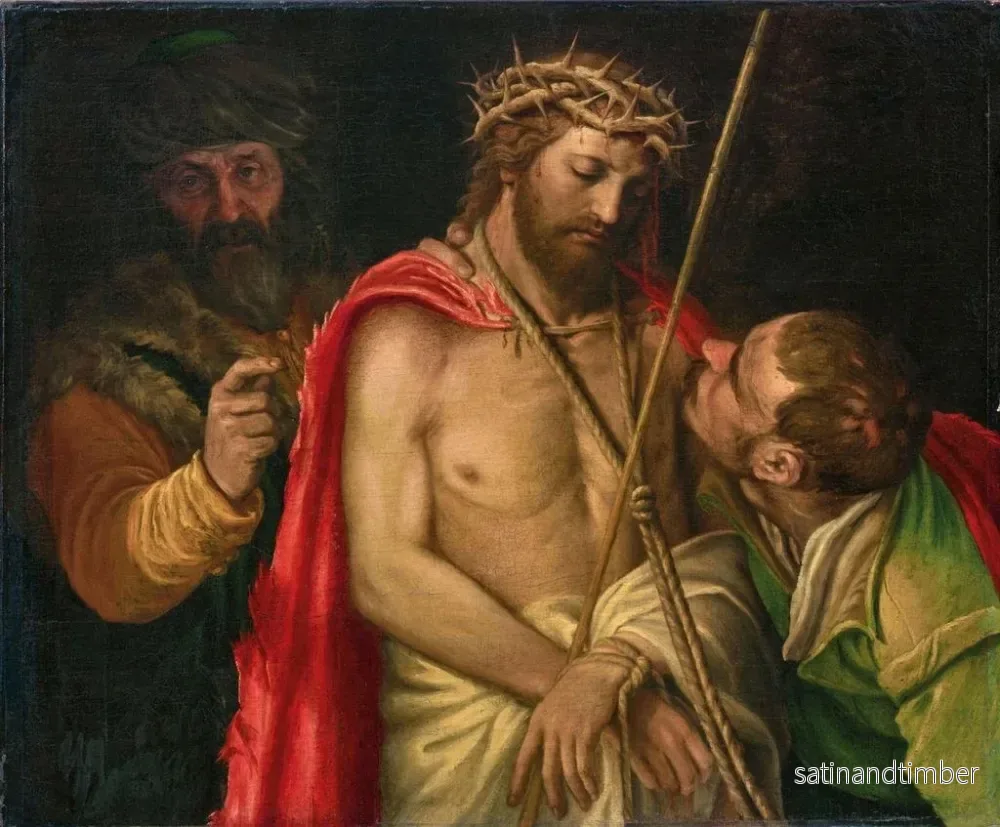 Reproduktion av målningen La Moquerie du Christ - Vincenzo Campi - Bild 2