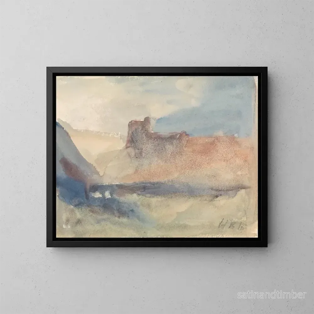 Reproduktion av målningen Côte nära Tunis - Hercules Brabazon Brabazon