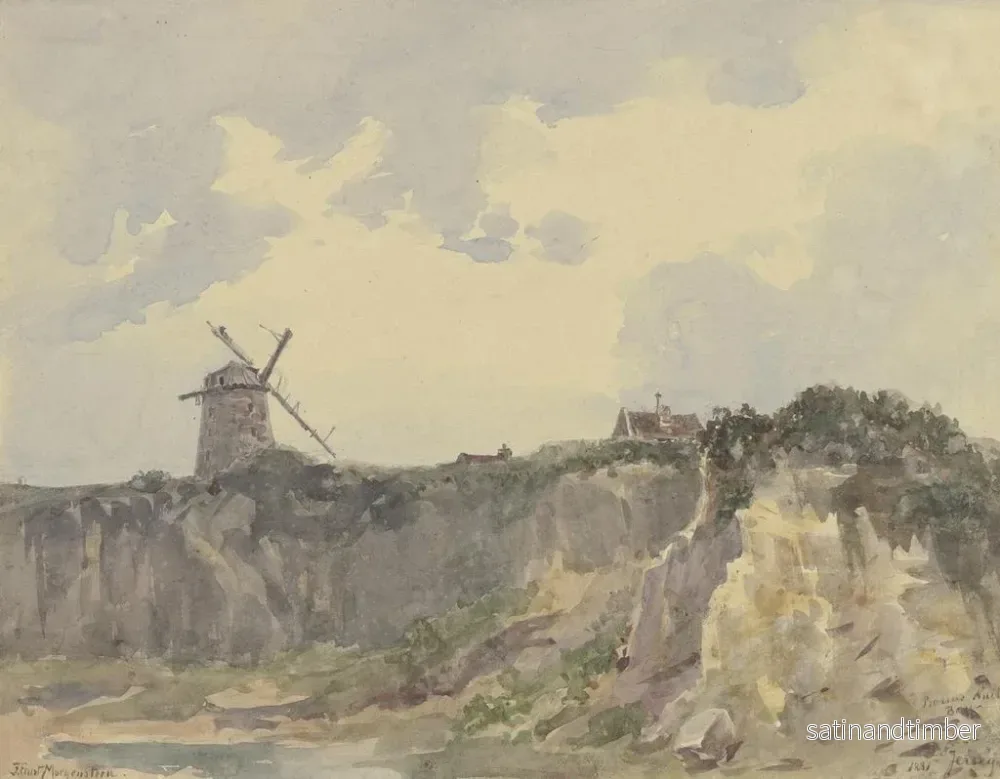 Reproduktion av målningen Landskapslandskap vid Bonne Nuit Bay - Friedrich Ernst Morgenstern - Bild 2