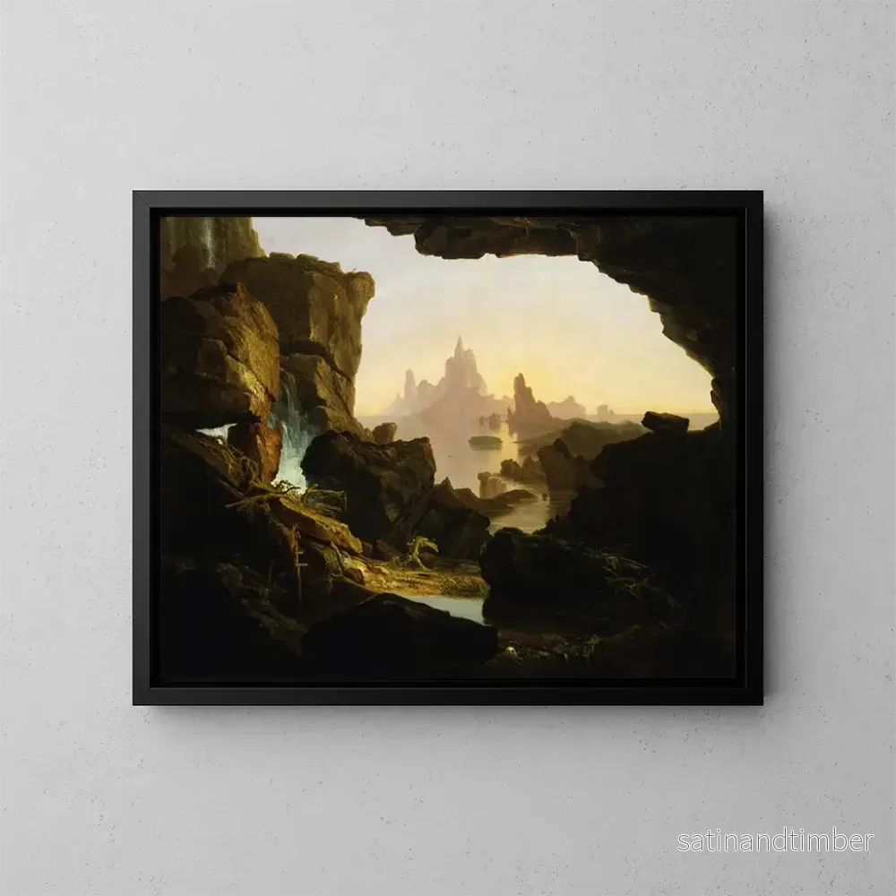 Reproduktion av målningen Le Retrait des Eaux du Déluge – Thomas Cole Reproduktion av målningen Le Retrait des Eaux du Déluge – Thomas Cole