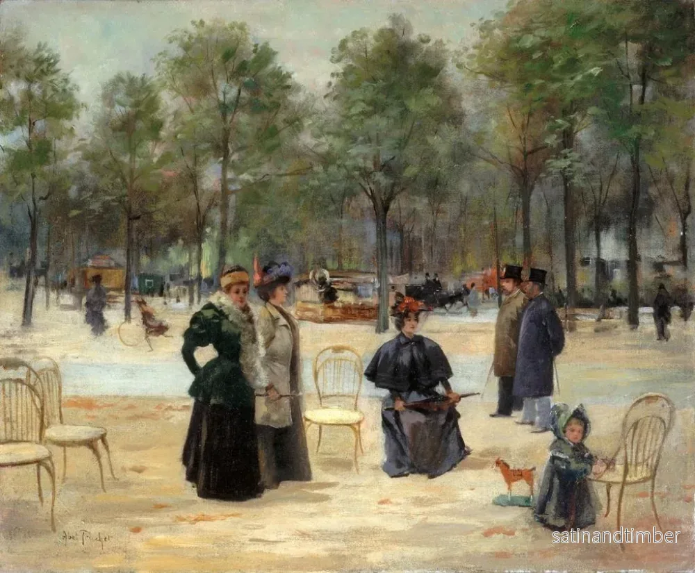 Reproduktion av målningen Aux Champs-Élysées - Louis Abel-Truchet - Bild 2