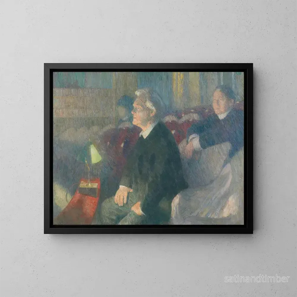 Reproduktion av målningen av teaterdirektören Bjørn Bjørnson - Erik Werenskiold