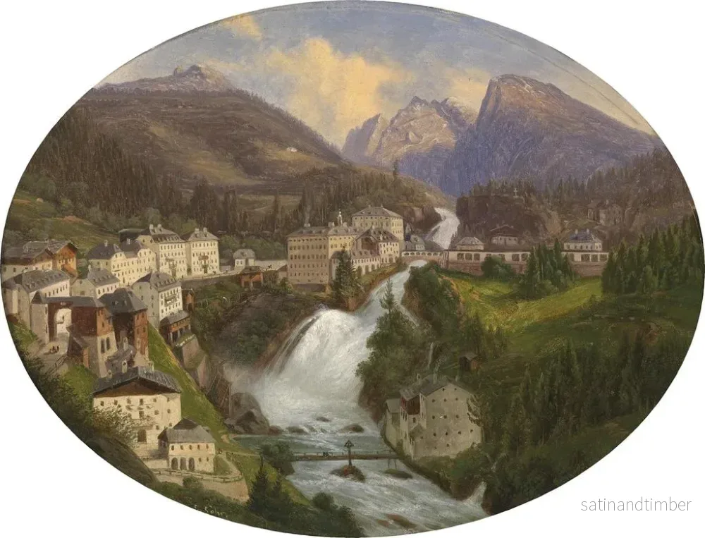 Reproduktion av målningen Vue sur Bad Gastein - Emil Ludwig Lühr - Bild 2