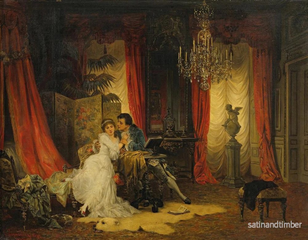Reproduktion av målningen Les amoureux - Carl Schweninger Jr - Bild 2
