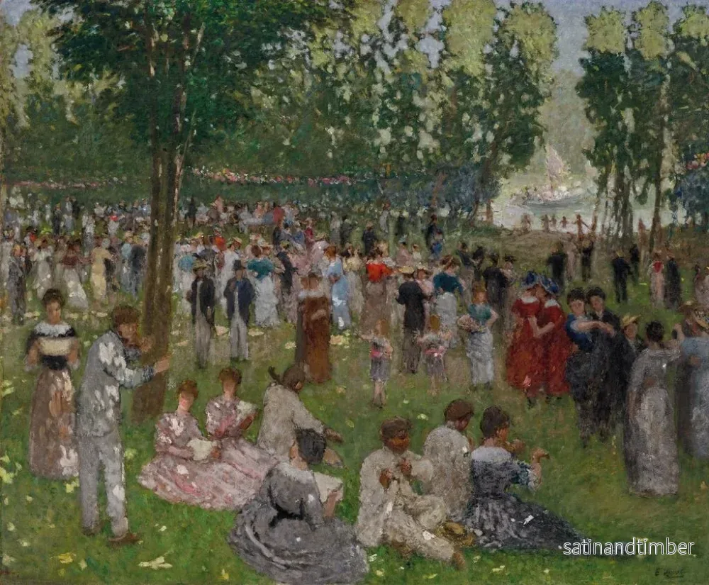 Reproduktion av målningen i parken - Ernest Quost - Bild 2
