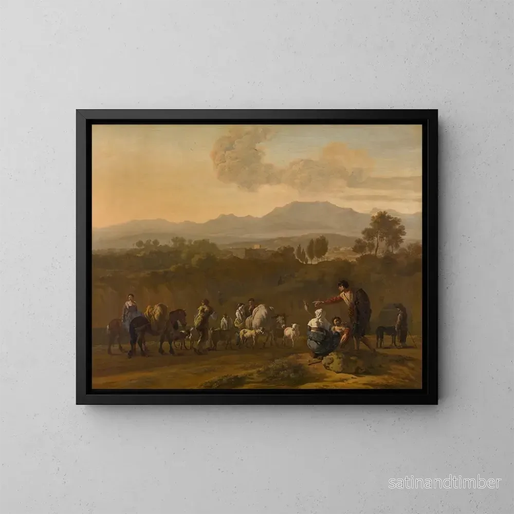 Reproduktion av målningen Campagne romaine – Karel Dujardin Reproduktion av målningen Campagne romaine – Karel Dujardin