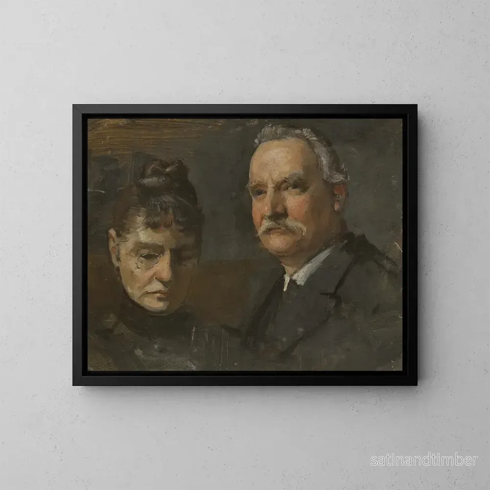 Reproduktion av målningen Portrait av en man och en kvinna - Edvard Persus