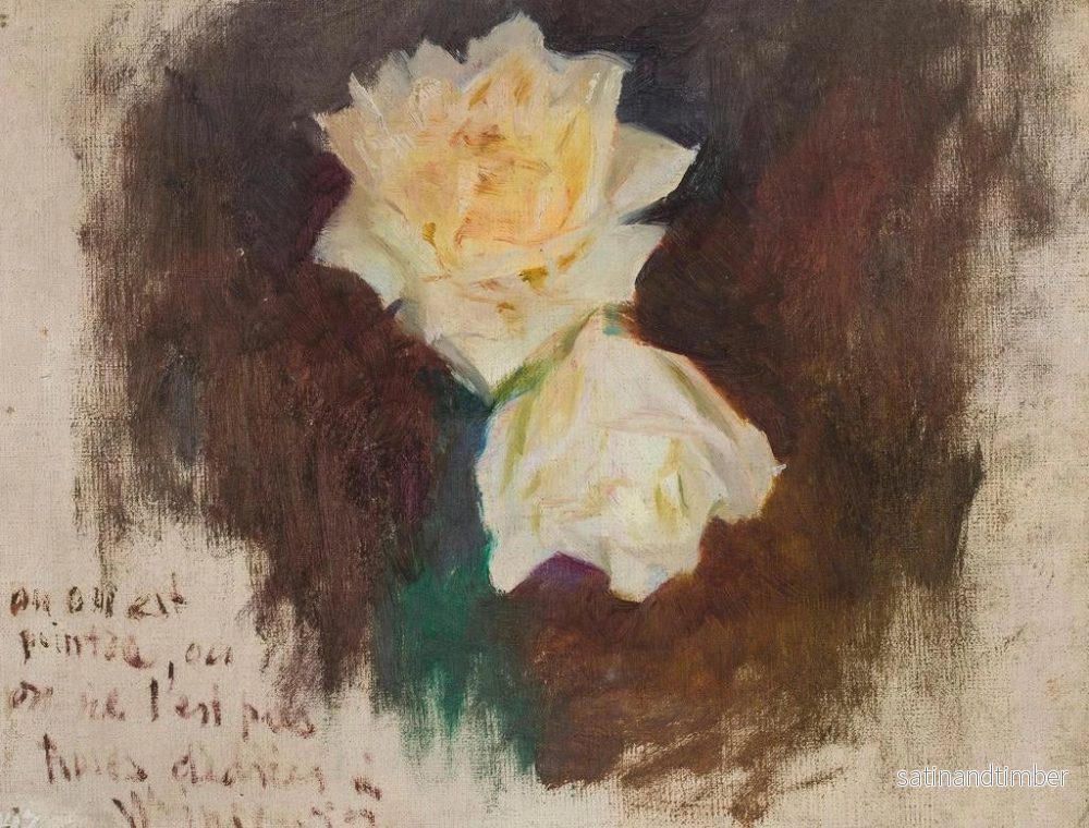 Reproduktion av målningen Roses blanches - Jan Cybis - Bild 2