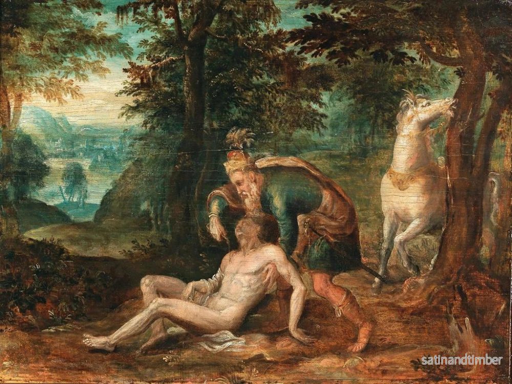 Reproduktion av målningen Le Bon Samaritain - Ecole Hollandaise - Bild 2