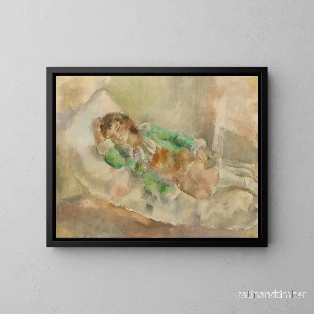 Reproduktion av målningen La Petite Actrice - Jules Pascin