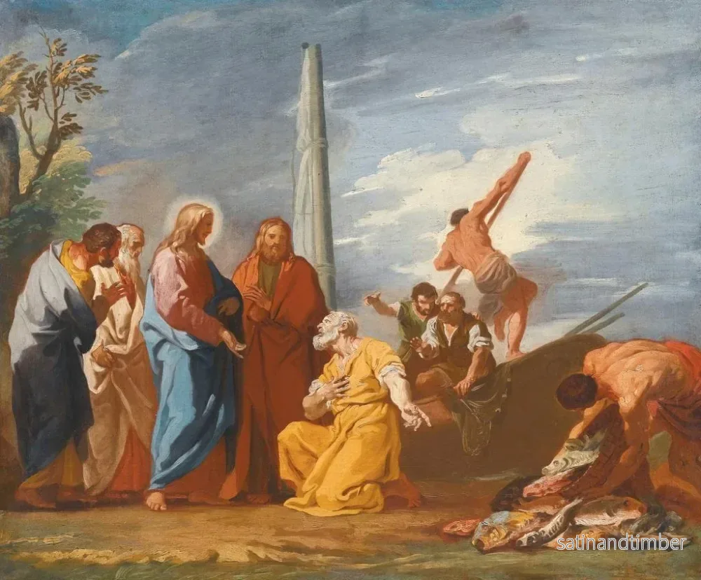 Reproduktion av målningen L'Appel de saint Pierre - Venedigskolan - Bild 2