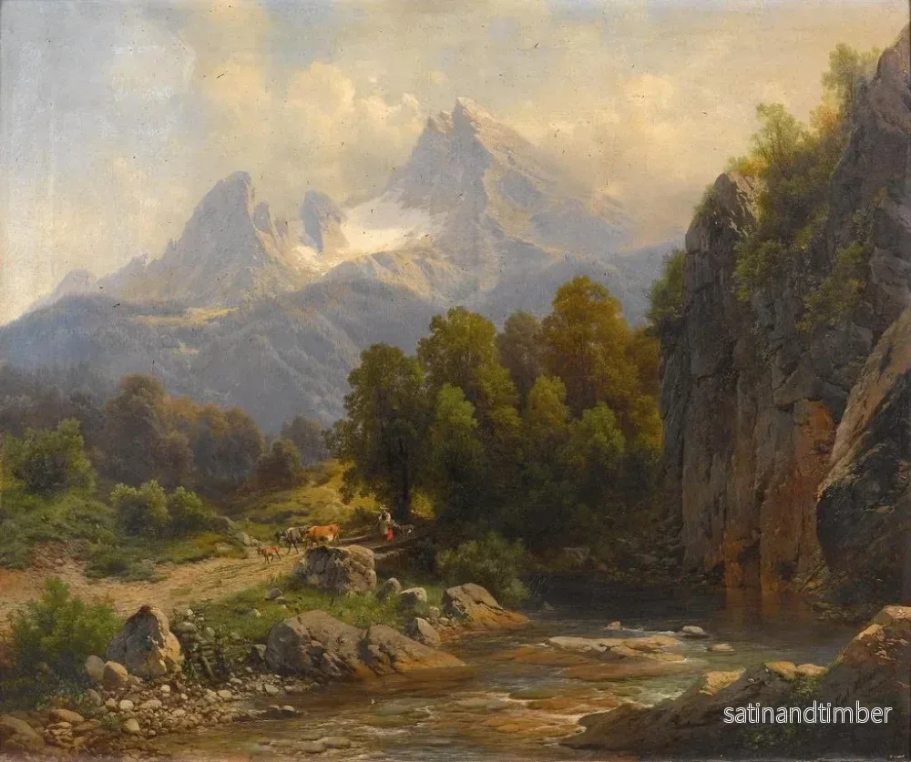 Reproduktion av målningen Vue sur le Watzmann - Carl Millner - Bild 2