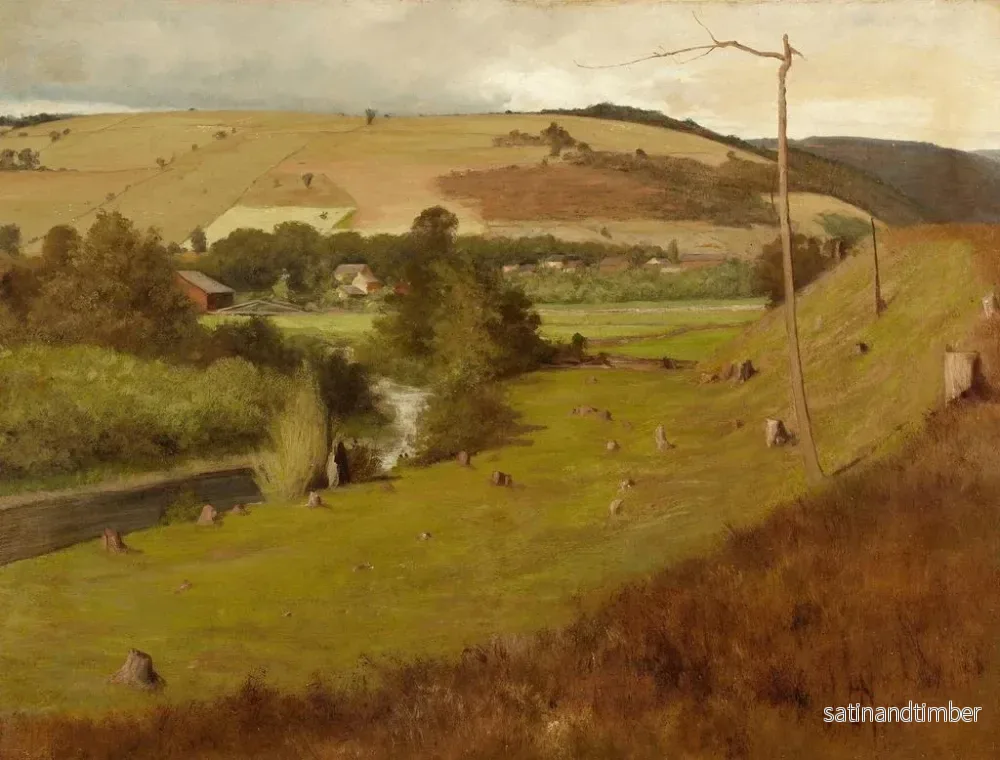 Reproduktion av målningen Landskap från New England - Herman Hartwich - Bild 2