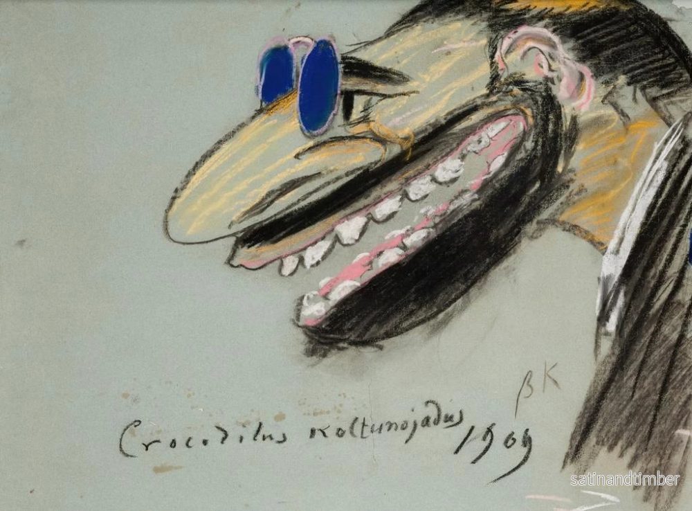 Reproduktion av målningen Karikatyr av Feliks Jasieski - Leon Wyczółkowski - Bild 2