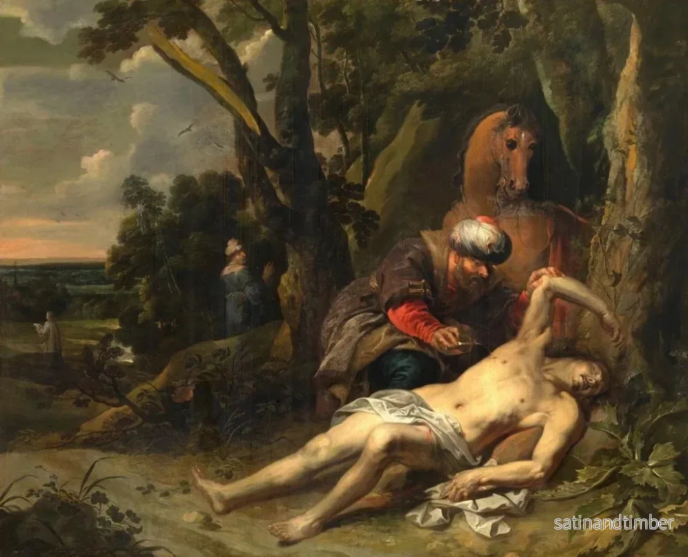 Reproduktion av målningen Le Bon Samaritain - Balthasar van Cortbemde - Bild 2