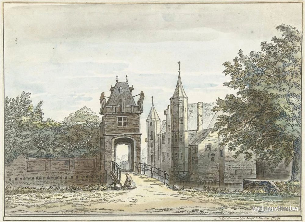 Reproduktion av målningen La Maison de Zuylen - Jacob van Liender - Bild 2