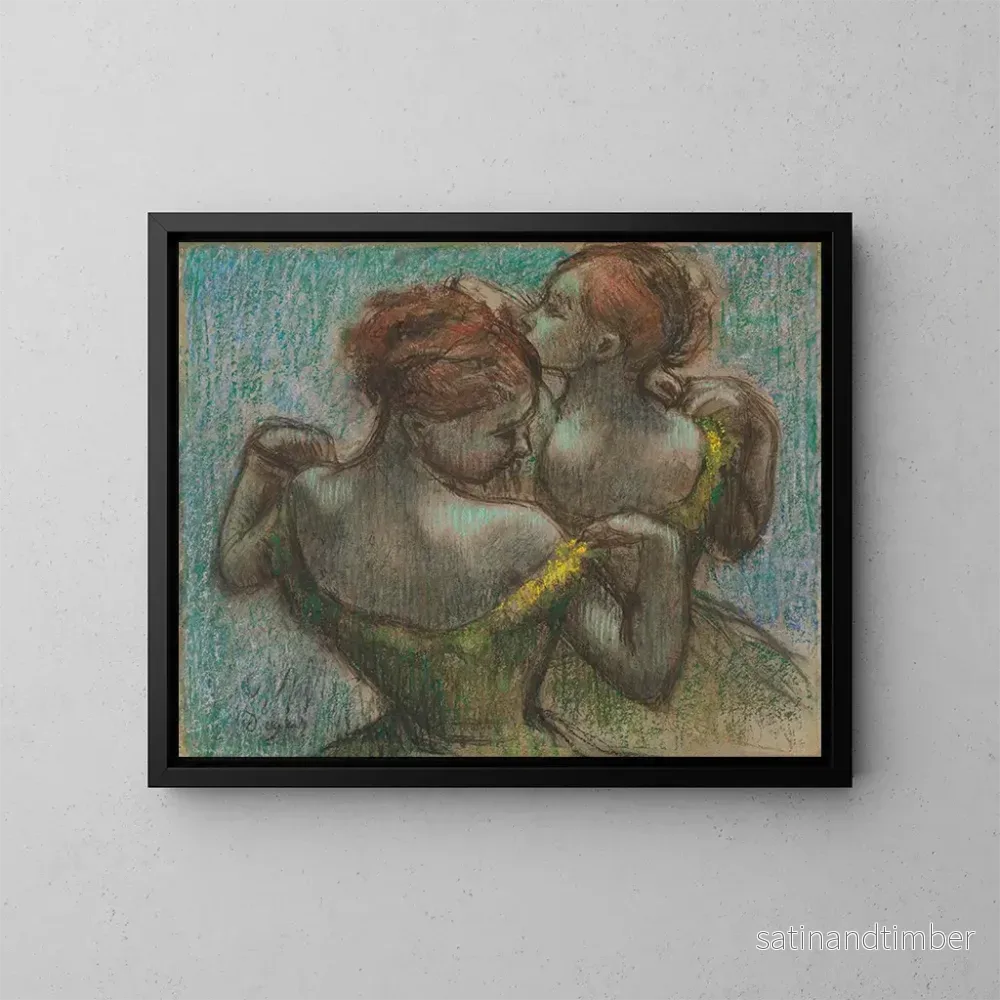 Reproduktion av målningen Två danserskor i buste – Edgar Degas Reproduktion av målningen Två danserskor i buste – Edgar Degas