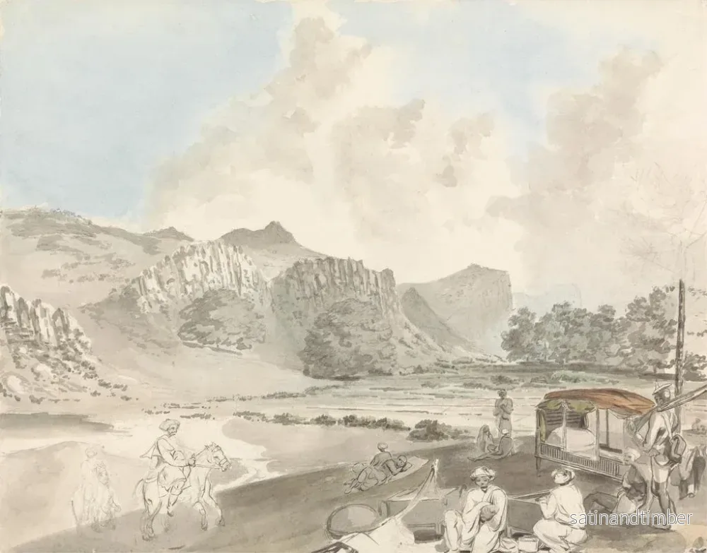 Reproduktion av målningen En Indien i mars - Samuel Davis - Bild 2