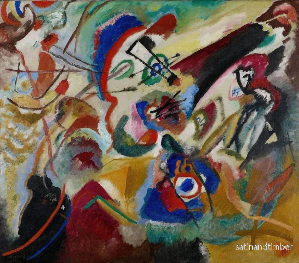 Reproduktion av målningen Fragment 2 för Composition VII - Wassily Kandinsky - Bild 2