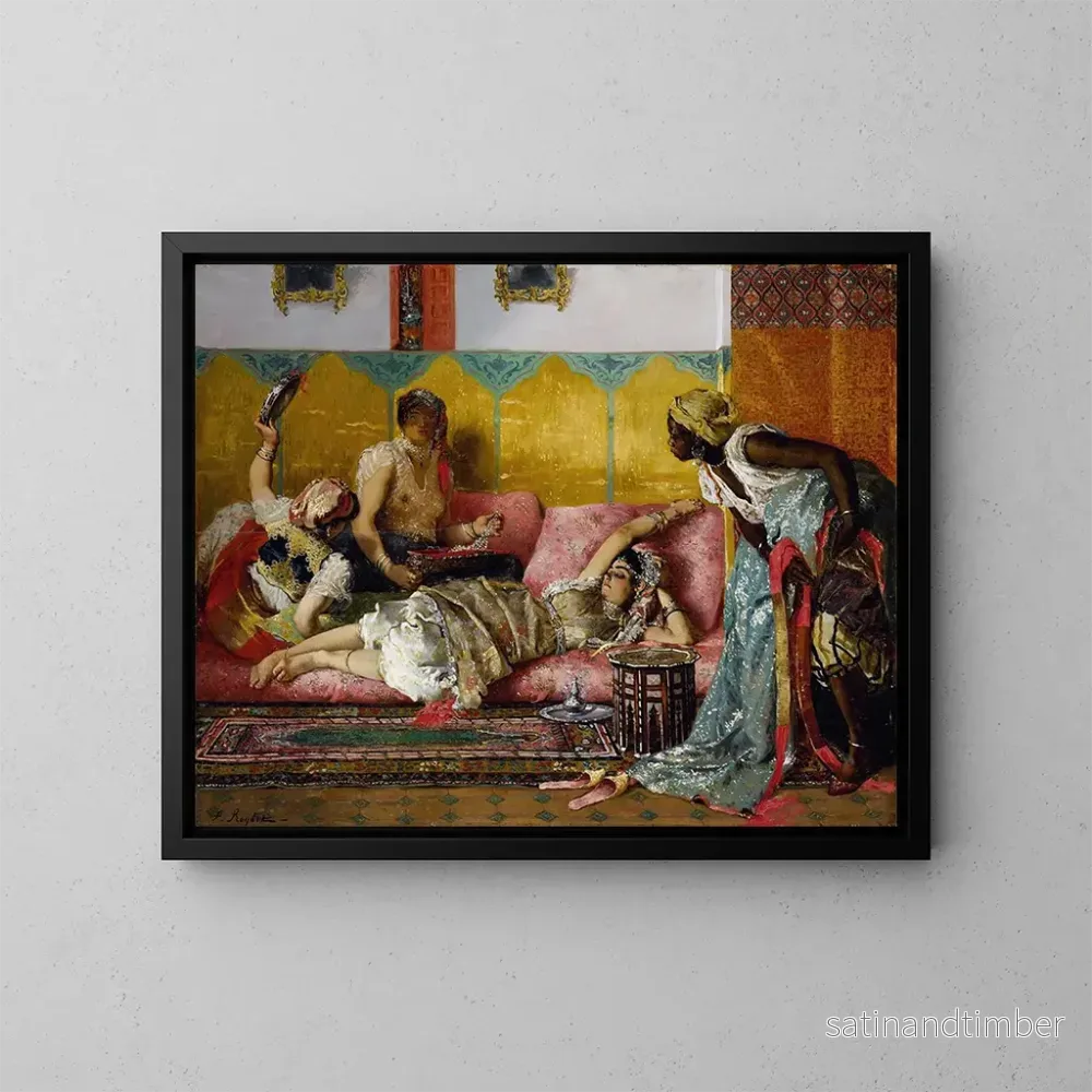 Reproduktion av målningen Le Favori du harem - Ferdinand Roybet