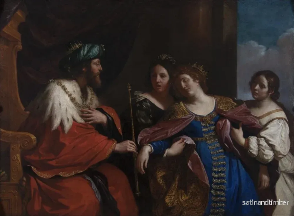 Reproduktion av målningen Esther framför Assuérus - Guercino - Bild 2