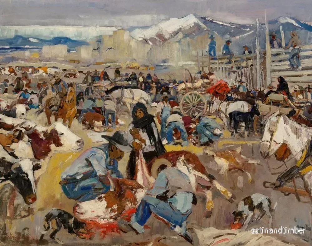 Reproduktion av målningen Fête à Taos - LaVerne Nelson Black - Bild 2
