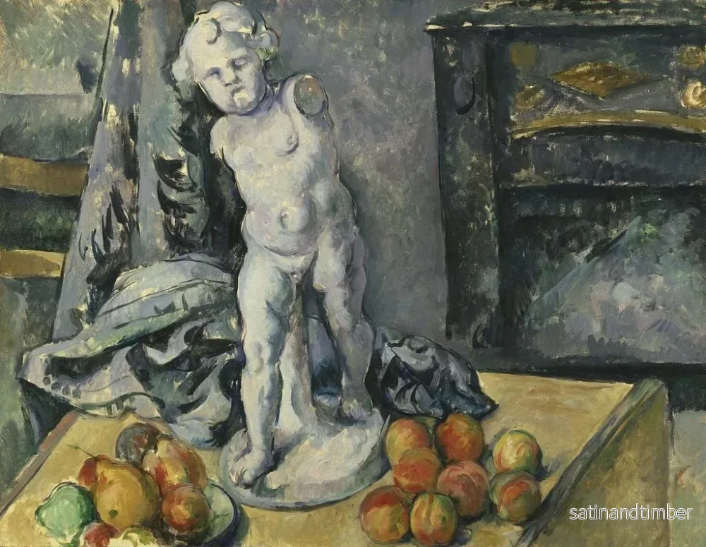Reproduktion av målningen av naturtavla med en gips-Cupido - Paul Cézanne - Bild 2
