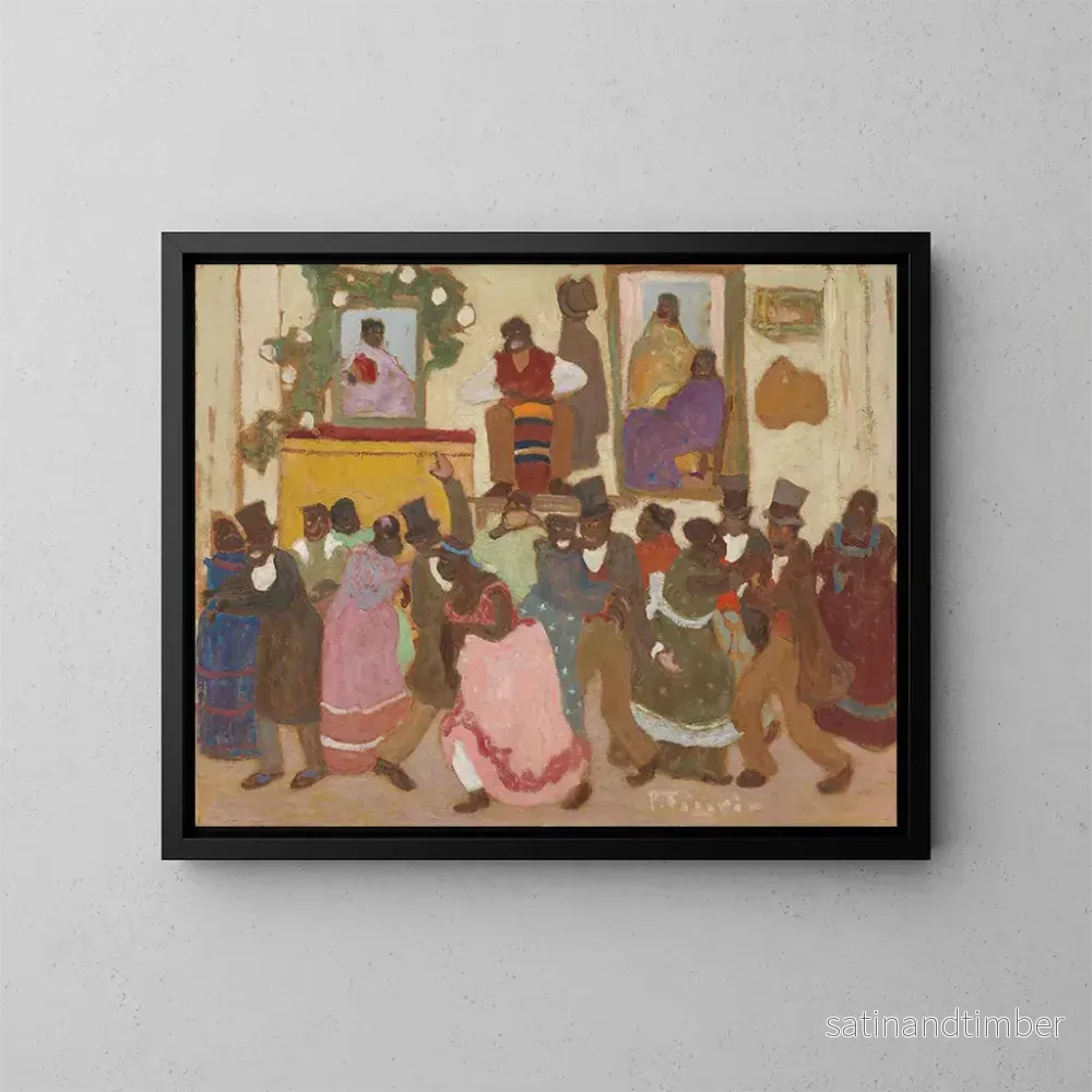 Reproduktion av målningen av Dansande personer - Pedro Figari