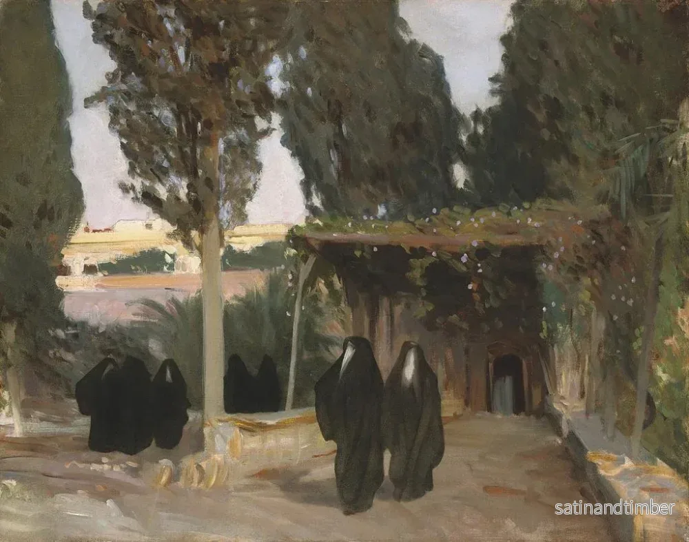 Reproduktion av målningen En skuggad väg i Orienten - John Singer Sargent - Bild 2