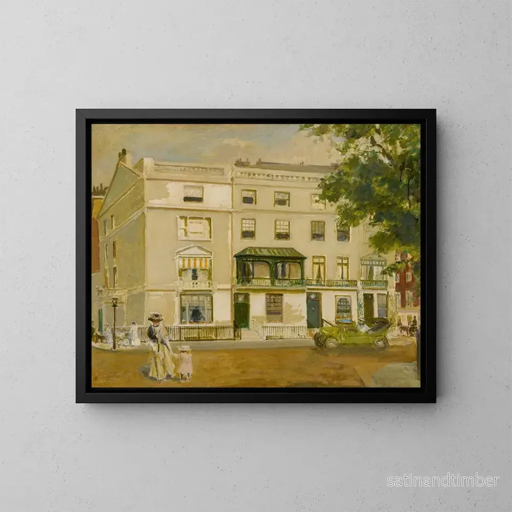 Reproduktion av målningen Place Cadogan, Belgravia, London - Jacques-Émile Blanche