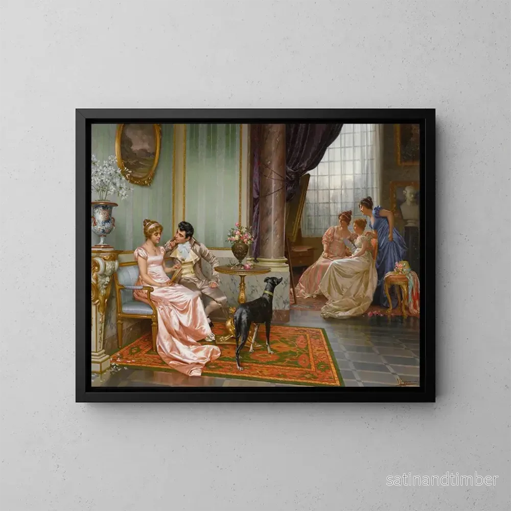 Reproduktion av målningen Avundsjuka - Vittorio Reggianini