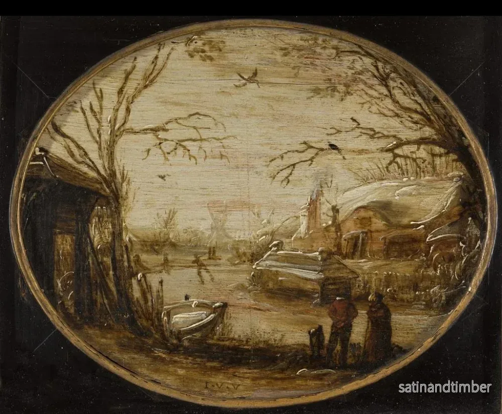 Reproduktion av målningen vinterlandskap - Jan van de Velde le Jeune - Bild 2