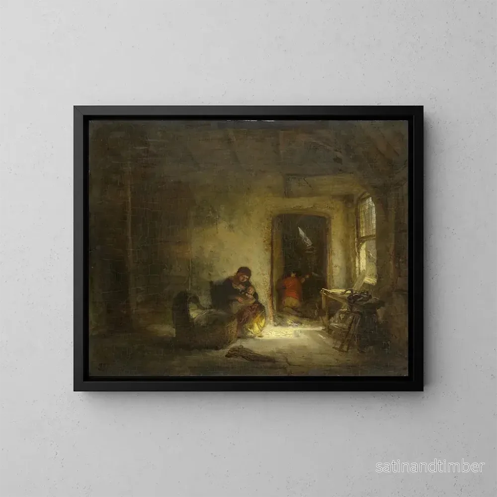 Reproduktion av målningen Solig sal - Eugène François de Block