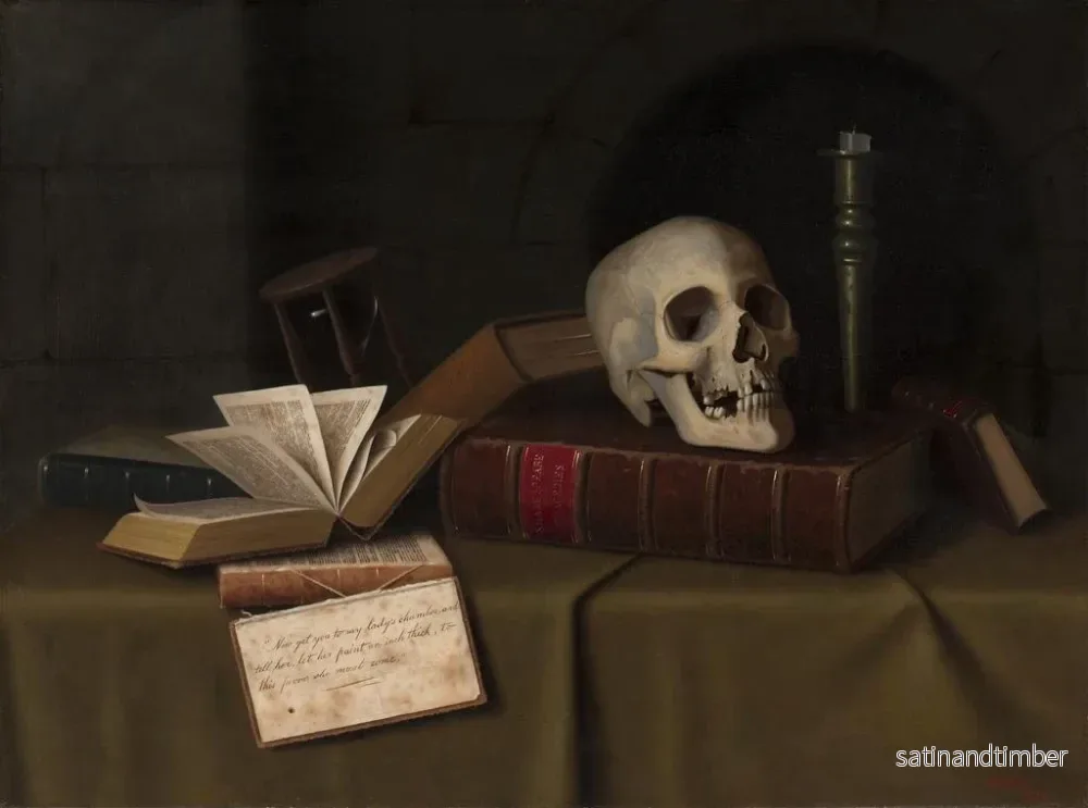Reproduktion av målningen Memento Mori à cette faveur - William Michael Harnett - Bild 2