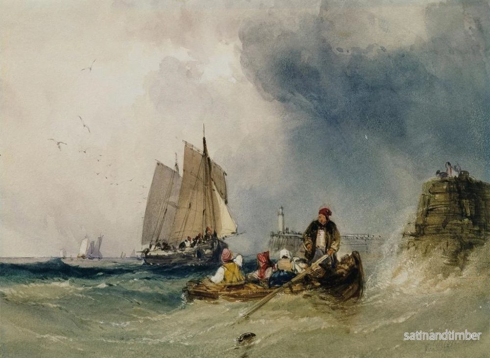 Reproduktion av målningen Entrée dans le port - William Callow - Bild 2