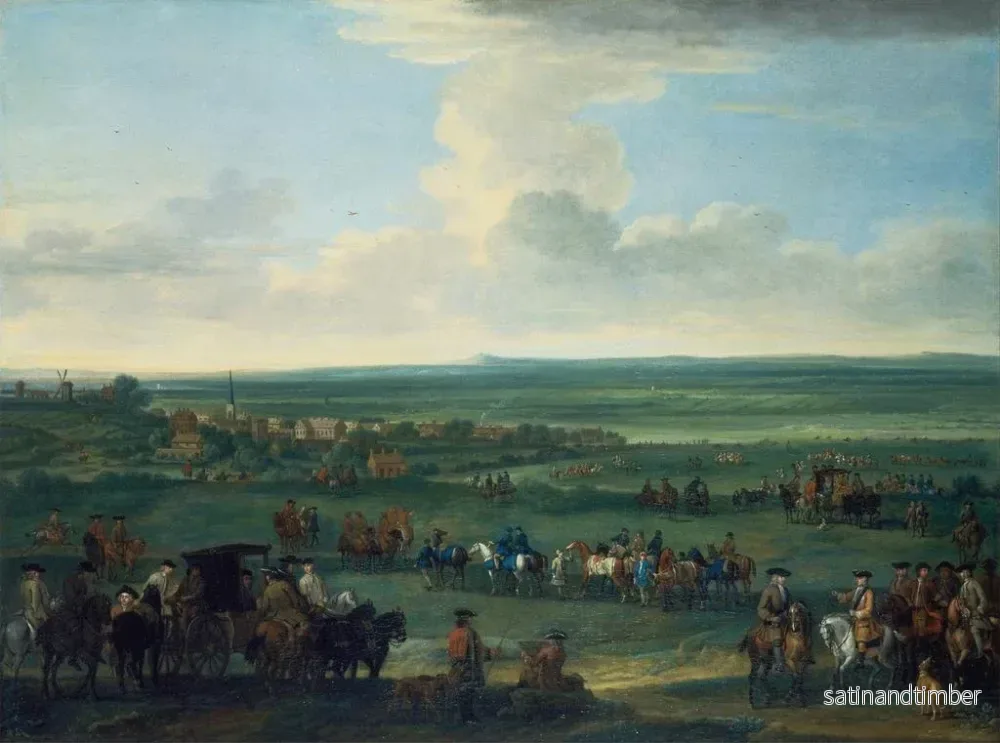 Reproduktion av målningen av George I i Newmarket, 4 eller 5 oktober 1717 - John Wootton - Bild 2