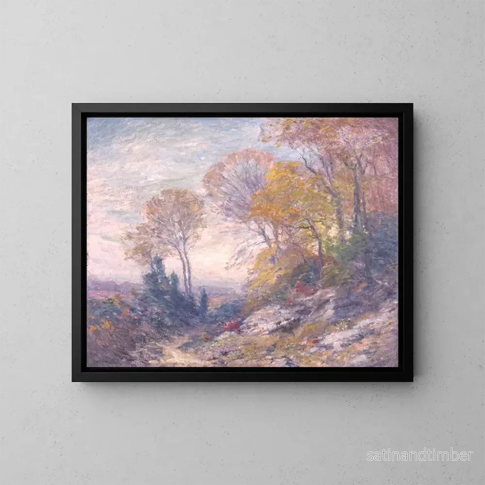 Reproduktion av målningen Morgon i oktober - Frank Alfred Bicknell