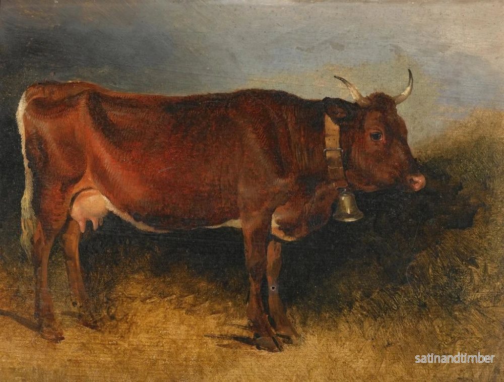 Reproduktion av målningen En prisbelönt ko - Friedrich August Matthias Gauermann - Bild 2