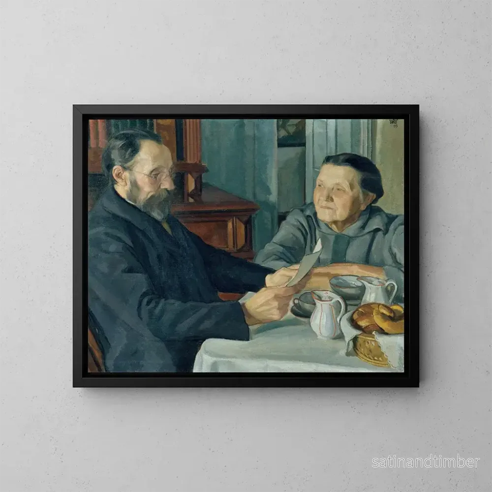 Reproduktion av målningen förälder av konstnären - Wojciech Weiss