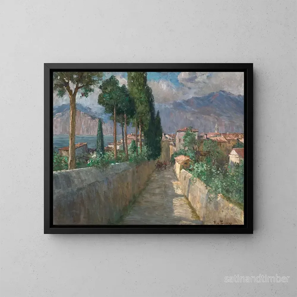 Reproduktion av målningen Grotte à Malcesine - Berta von Tarnóczy-Sprinzenberg