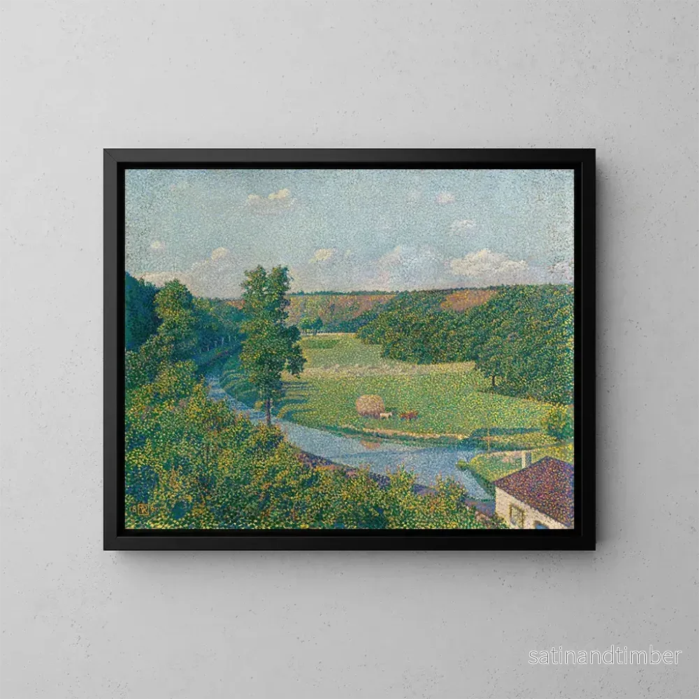 Reproduktion av målningen La vallée de la Sambre - Theo van Rysselberghe